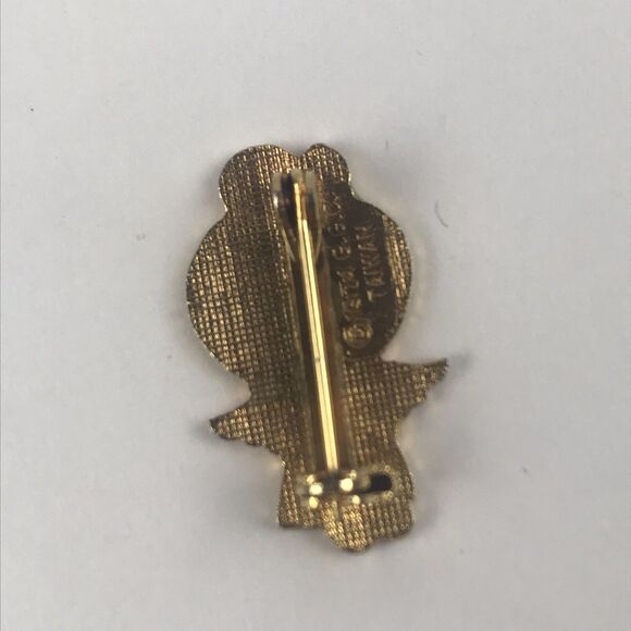 1974 Angel Brooch Enamel GGC Taiwan Blonde Girl Angel Small Pin 1" EUC - Picture 2 of 5